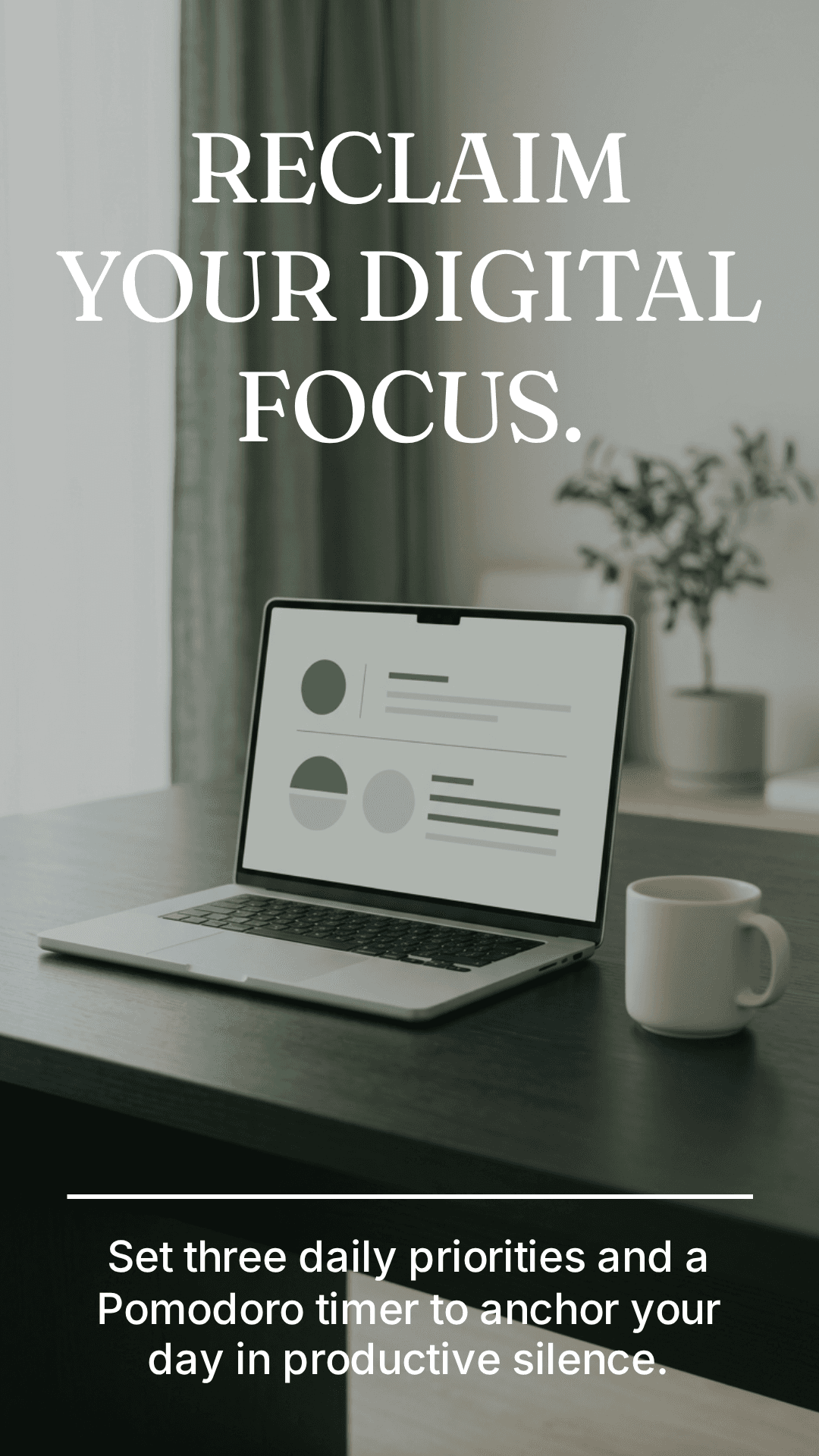 Daily Focus manifesto poster · Reclaim your digital focus