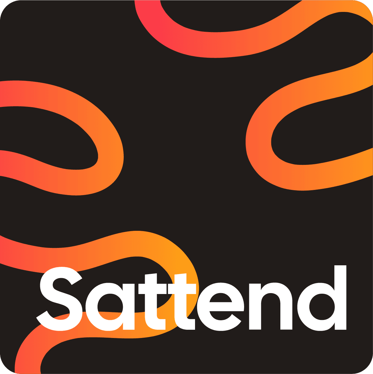 Sattend logo · squiggle pattern